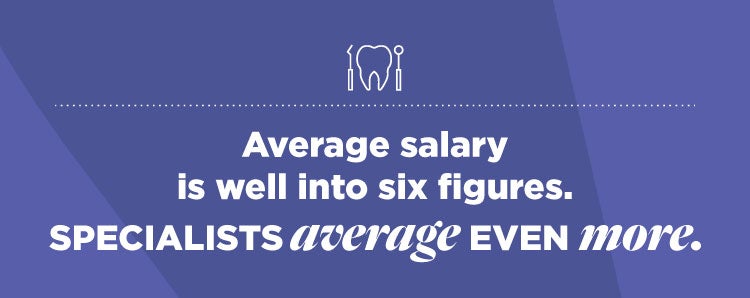 Average salary is well into six figures. Specialist average even more.